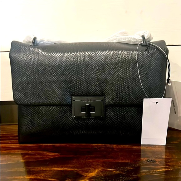 Nicole by Nicole Miller Handbags - Black Leather Woman’s Nicole Miller Crossbody Bag